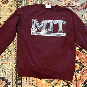 Women’s Burgundy MIT Sweatshirt (M)